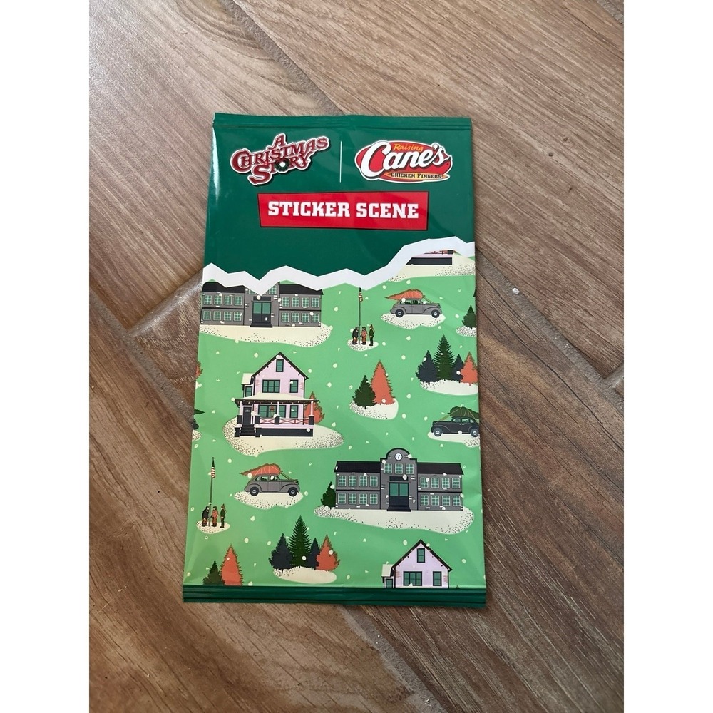 Raising Canes x‎ A Christmas Story Sticker Scene 2025 New Sealed